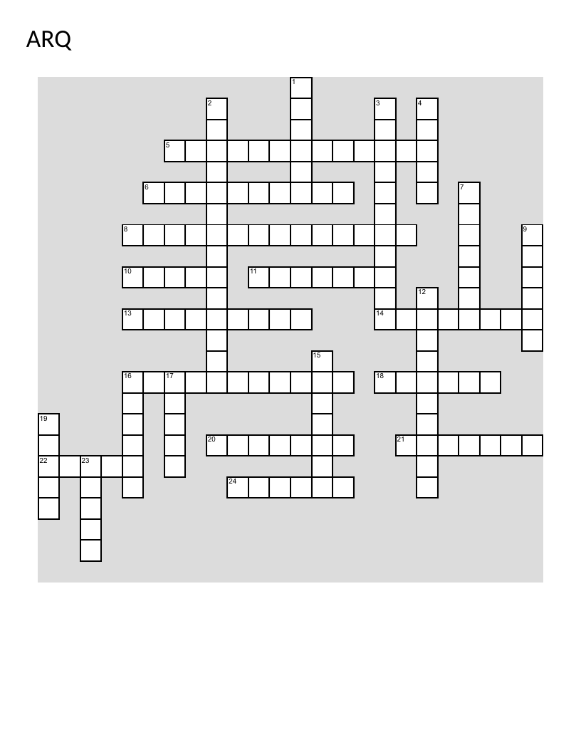 Architecture and technical drawing crossword with protractor, triangle ruler, and compass.