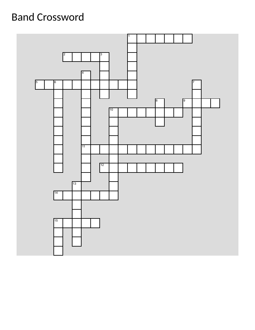 Music theory crossword with clues about notation, dynamics, and key signatures.