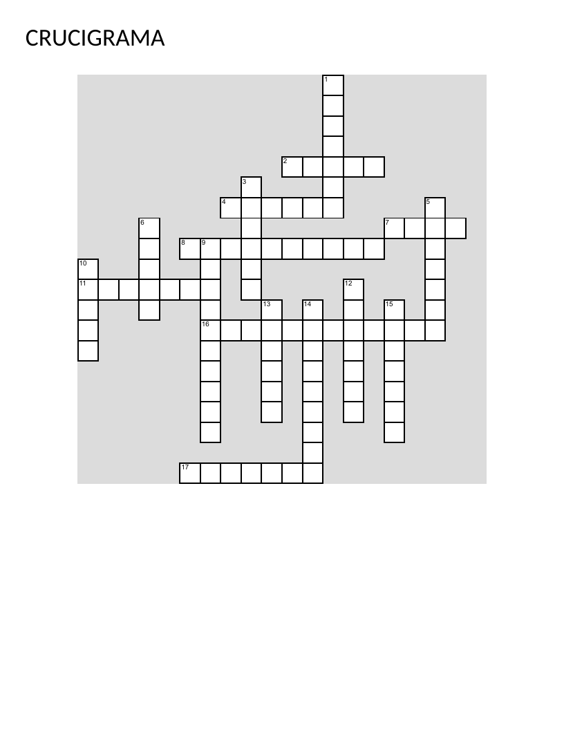 Spanish science crossword with biology and ecology vocabulary like célula, reptil, and ecosistema.