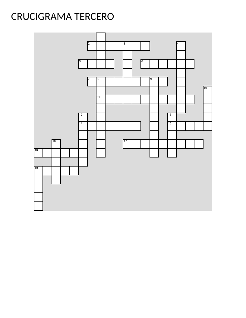 Spanish crossword about the Bible, Gospels, and Christian scripture vocabulary.
