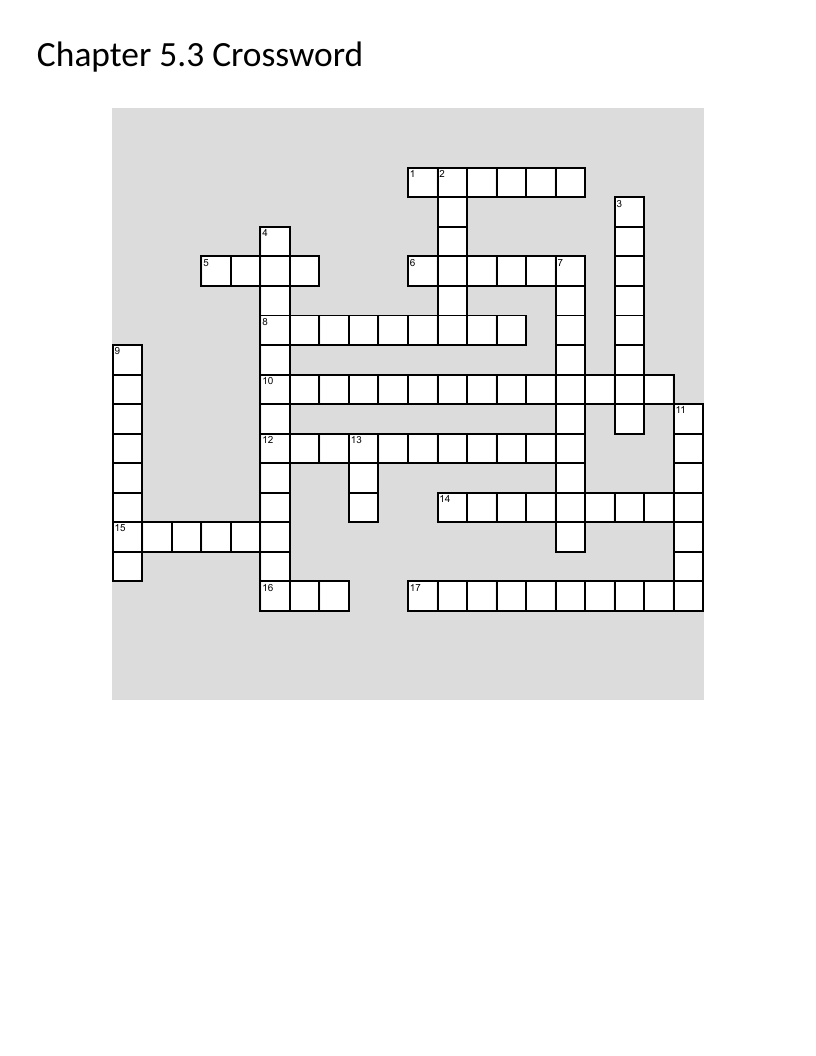 Civil law crossword on limitation of actions, court costs, and legal procedures.