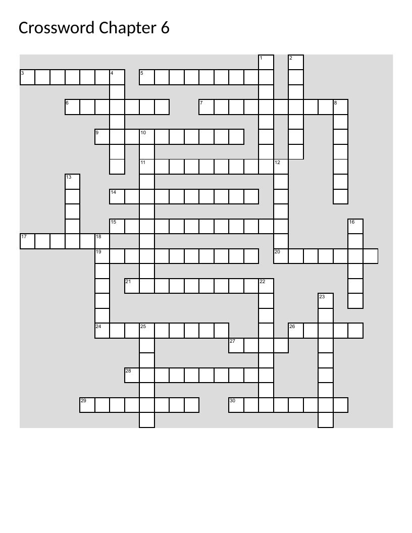 Economics crossword on circular flow, sectors, capital, and government fiscal policy.