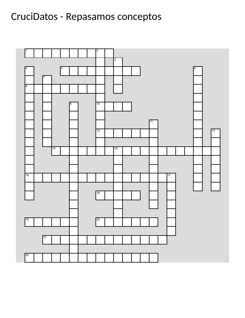 Statistics crossword puzzle with vocabulary like histogram, quartile, and frequency distribution.