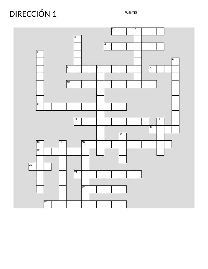 Spanish crossword on management direction and political authority with administrative theorists and historical figures.