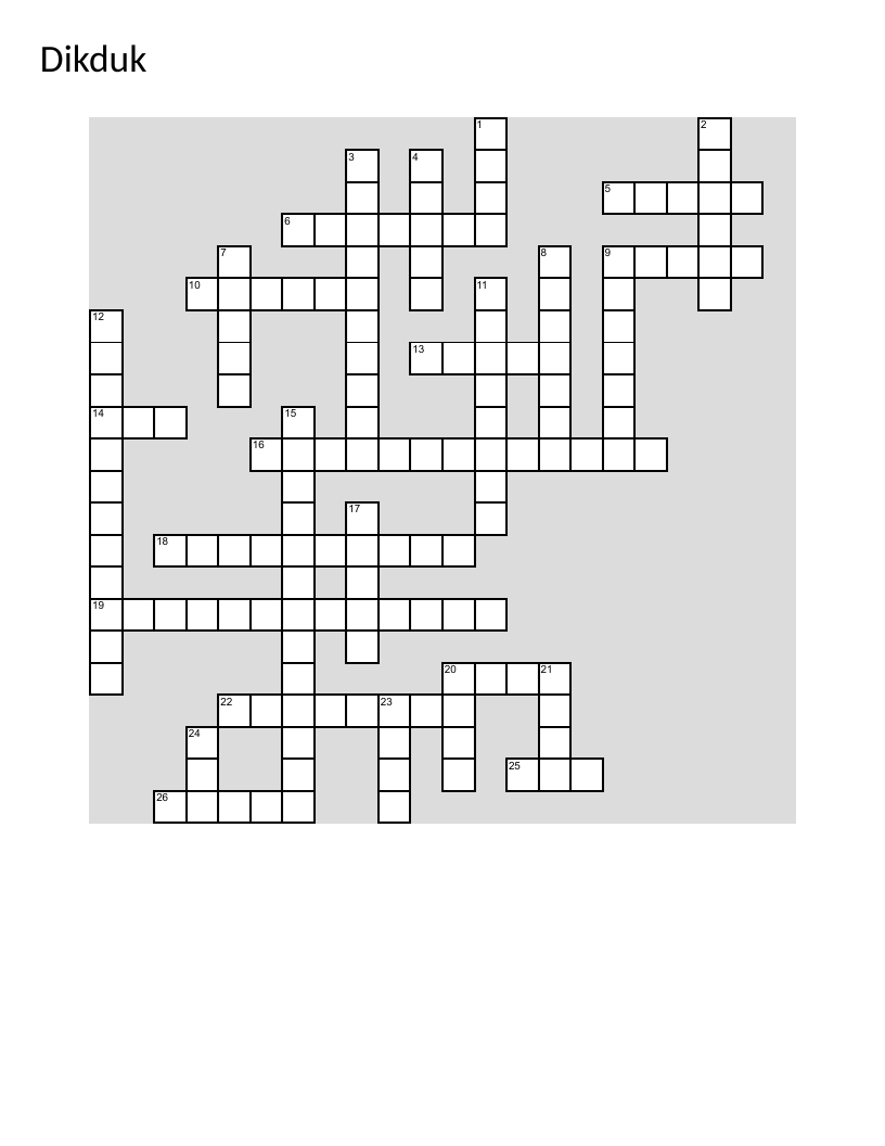 Hebrew verb crossword with roots and number vocabulary for language learners.