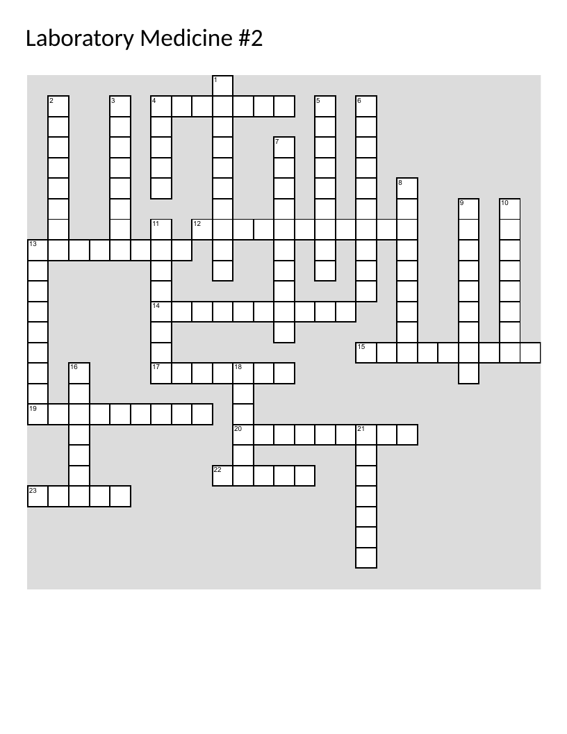 Medical pathology crossword with clinical terminology like induration, adipocere, and mycosis.