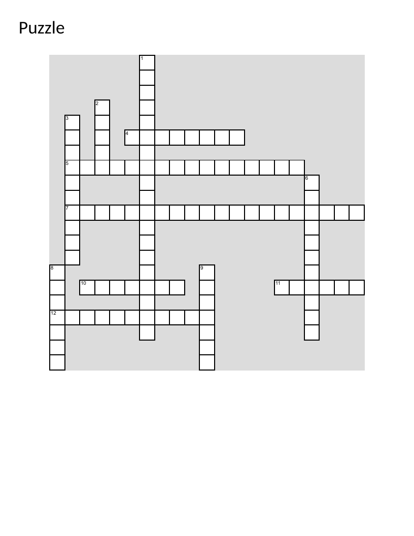 Theater crossword with clues on stage terminology, Shakespeare, and dramatic forms.