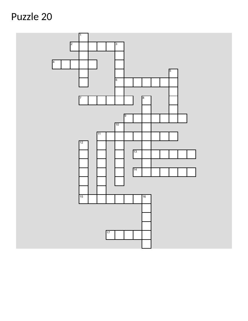 Civics and business vocabulary crossword with government, retail, and education terms.