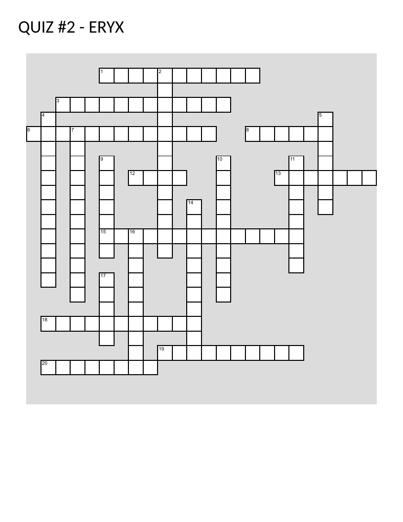 Economics vocabulary crossword with production factors, employment terms, and utility types.