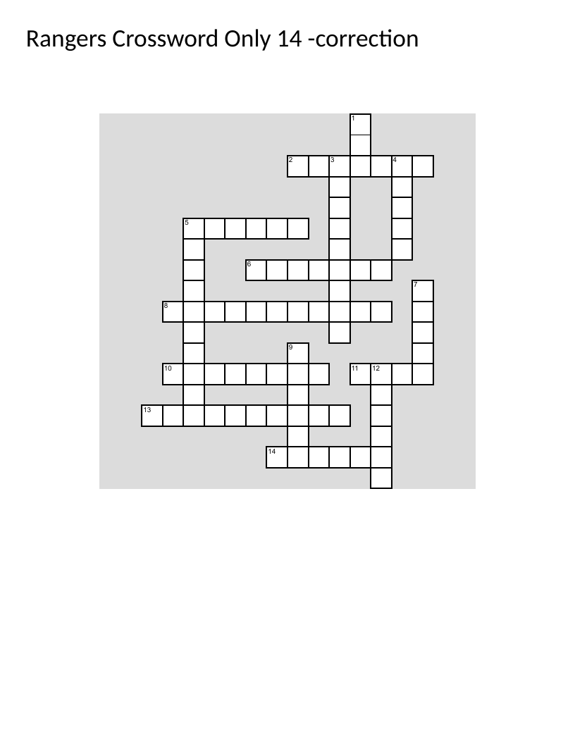 Texas Rangers baseball history crossword with players from 1970s to 2023 championship.