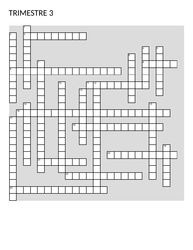 Chemistry vocabulary crossword in Spanish with reactions, pH, proteins, and carbohydrates.