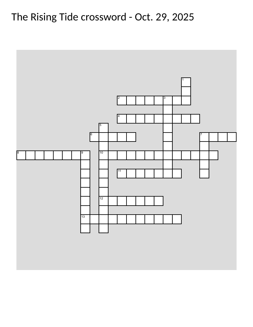 Halloween crossword with clues about pumpkins, black cats, and classic spooky films.