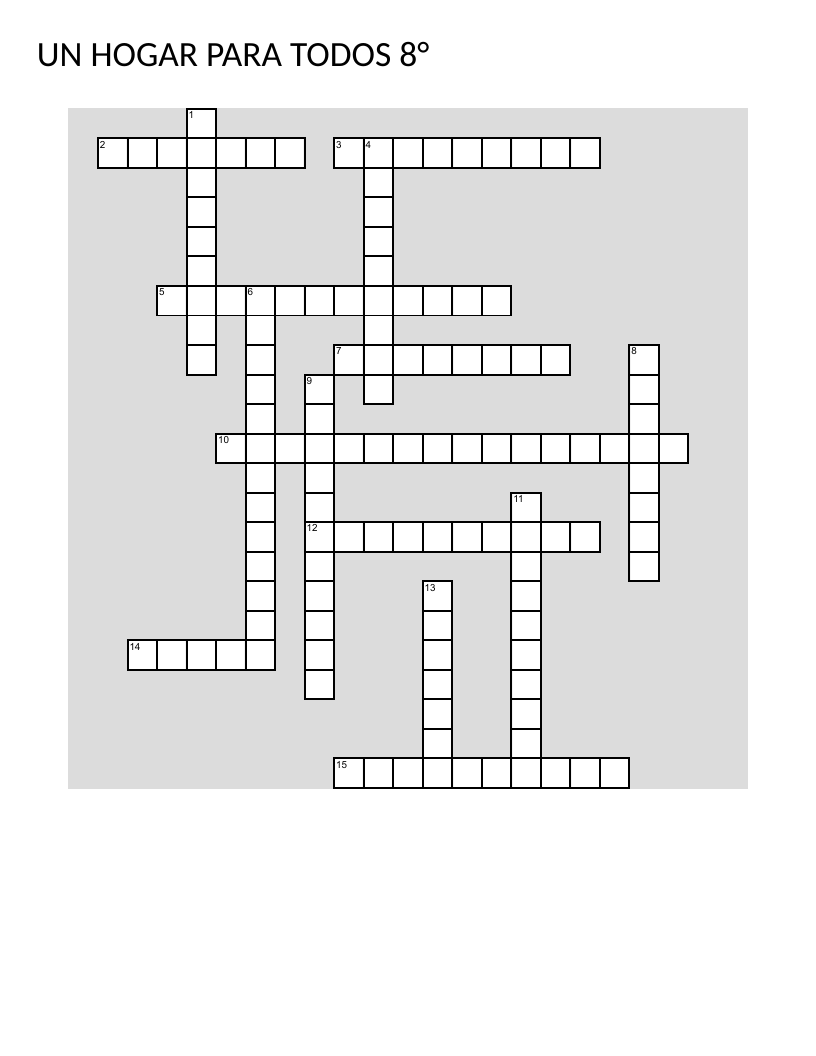 Spanish religious education crossword about Jesus, apostles, sacraments, and miracles for Grade 8.