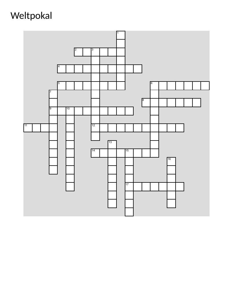 German crossword puzzle with country names like Deutschland, Frankreich, and Spanien.