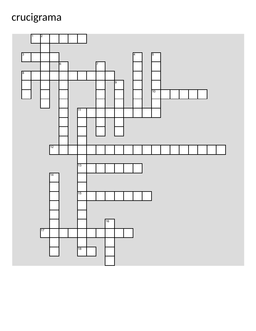 Spanish art history crossword with painting techniques, famous artists, and visual design terms.
