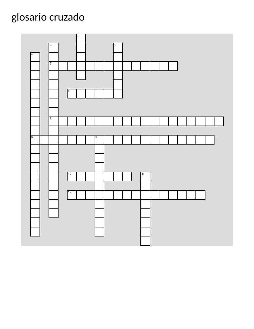 Spanish photography crossword with terms like expanded photography, mirada, and photomontage.