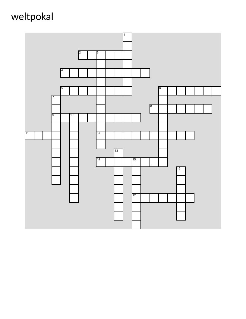 German vocabulary crossword with country names like Deutschland, Frankreich, and Spanien.