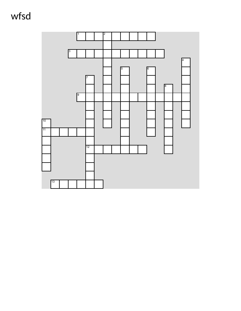 French food safety crossword with vocabulary about bacteria, contamination, and temperature control.