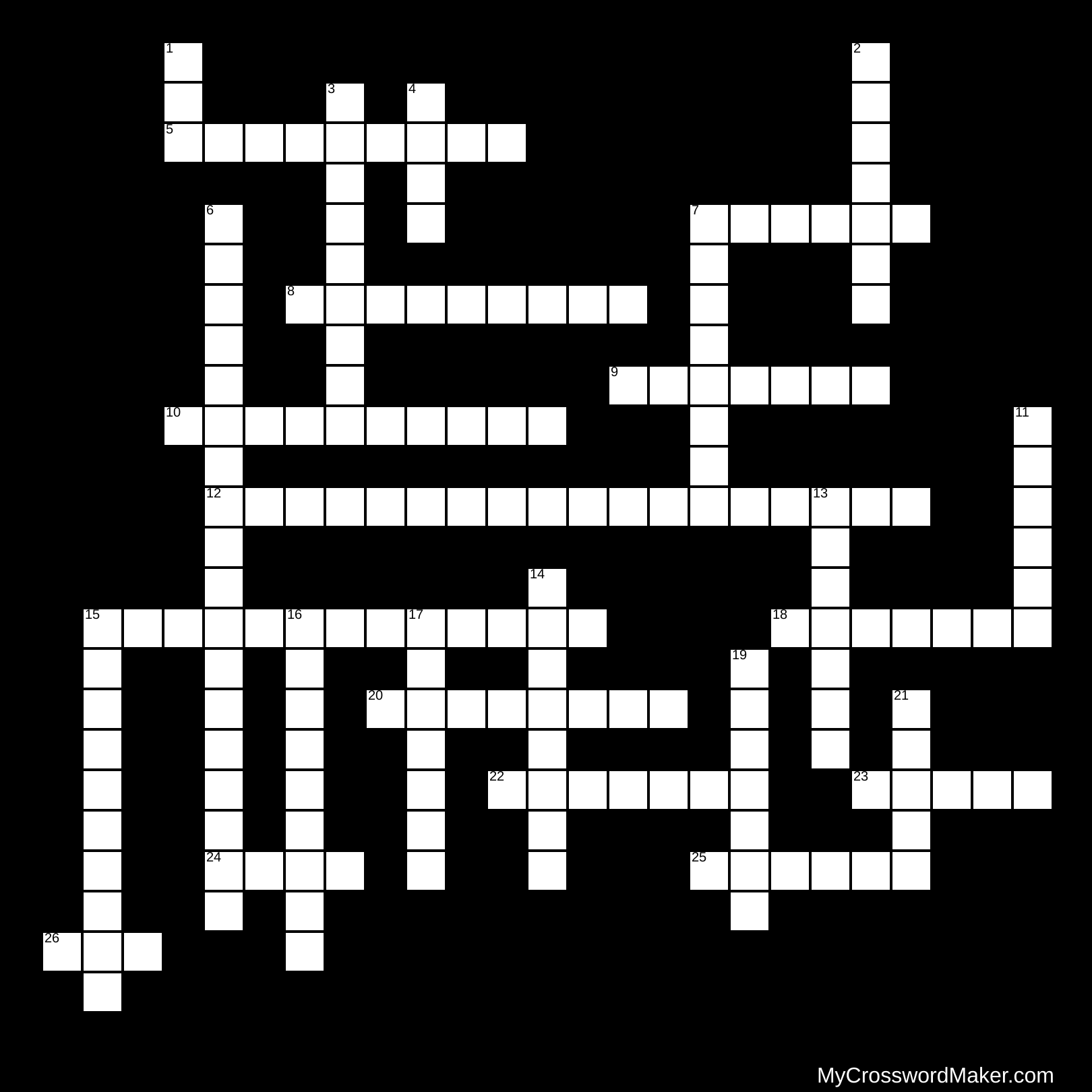 Landforms And Latitude Crossword Puzzle