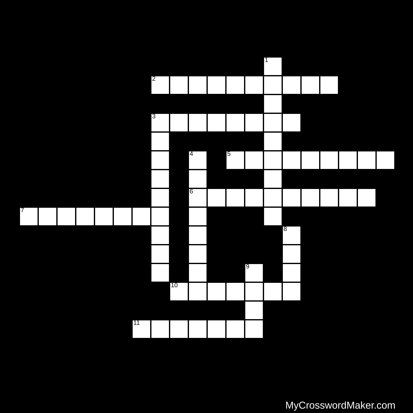 1st grade vocabulary words - Crossword Puzzle