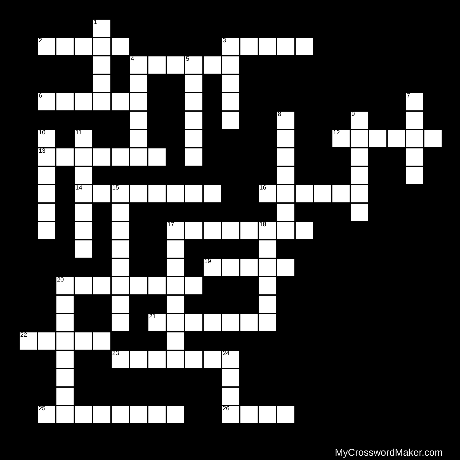 55 Palabras de Division y Acentuación Crossword Puzzle