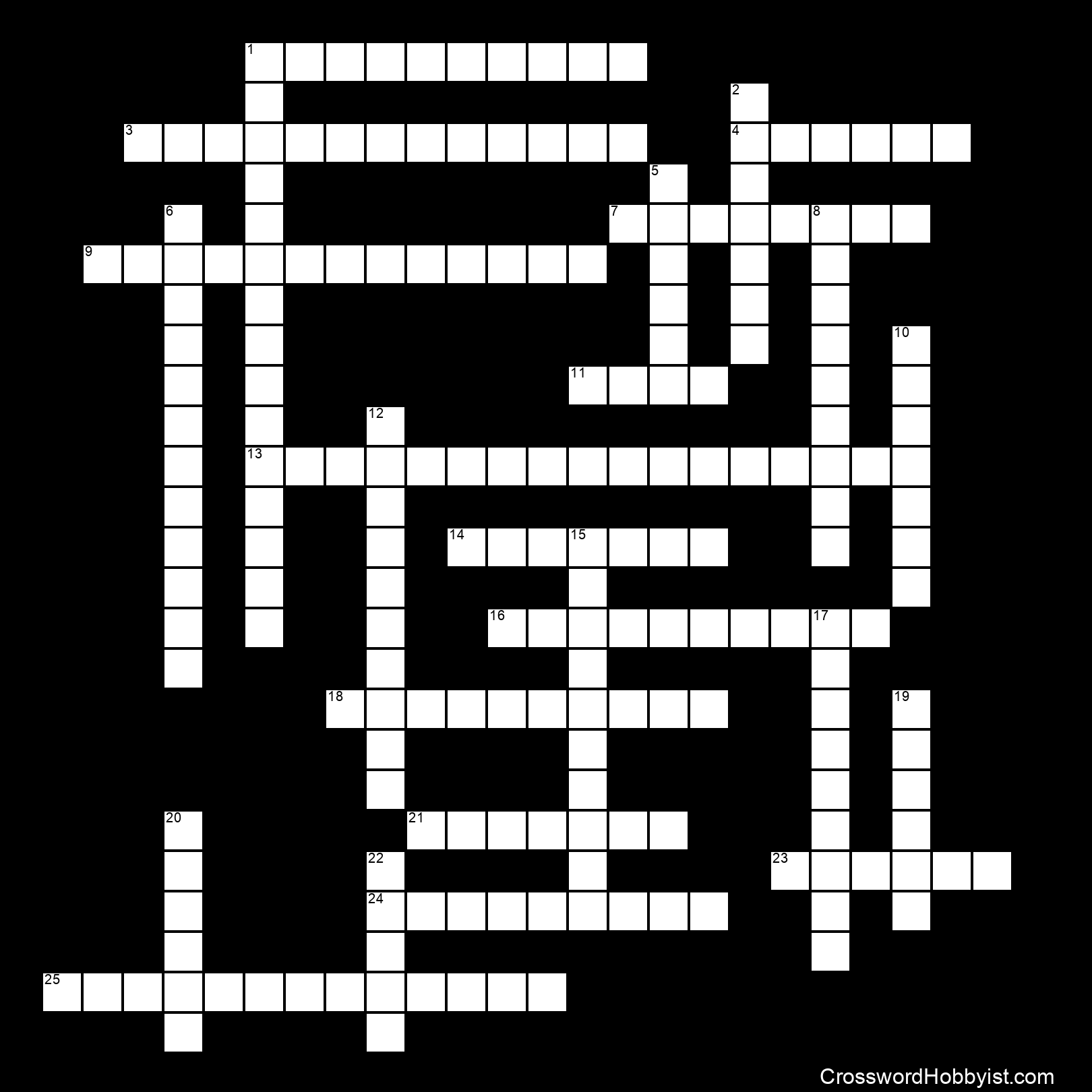 American History Crossword Puzzle