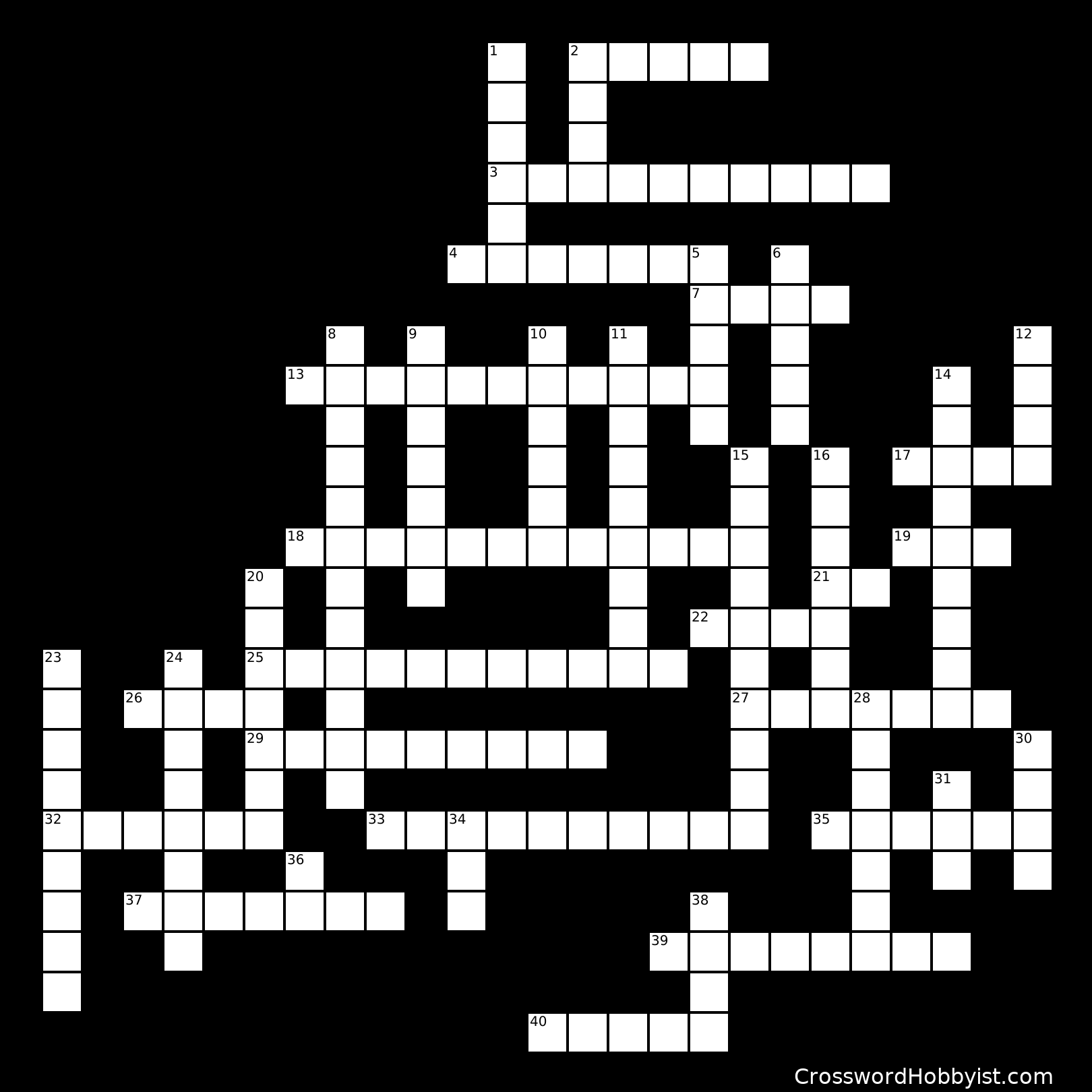 Arapaho Words Crossword Puzzle