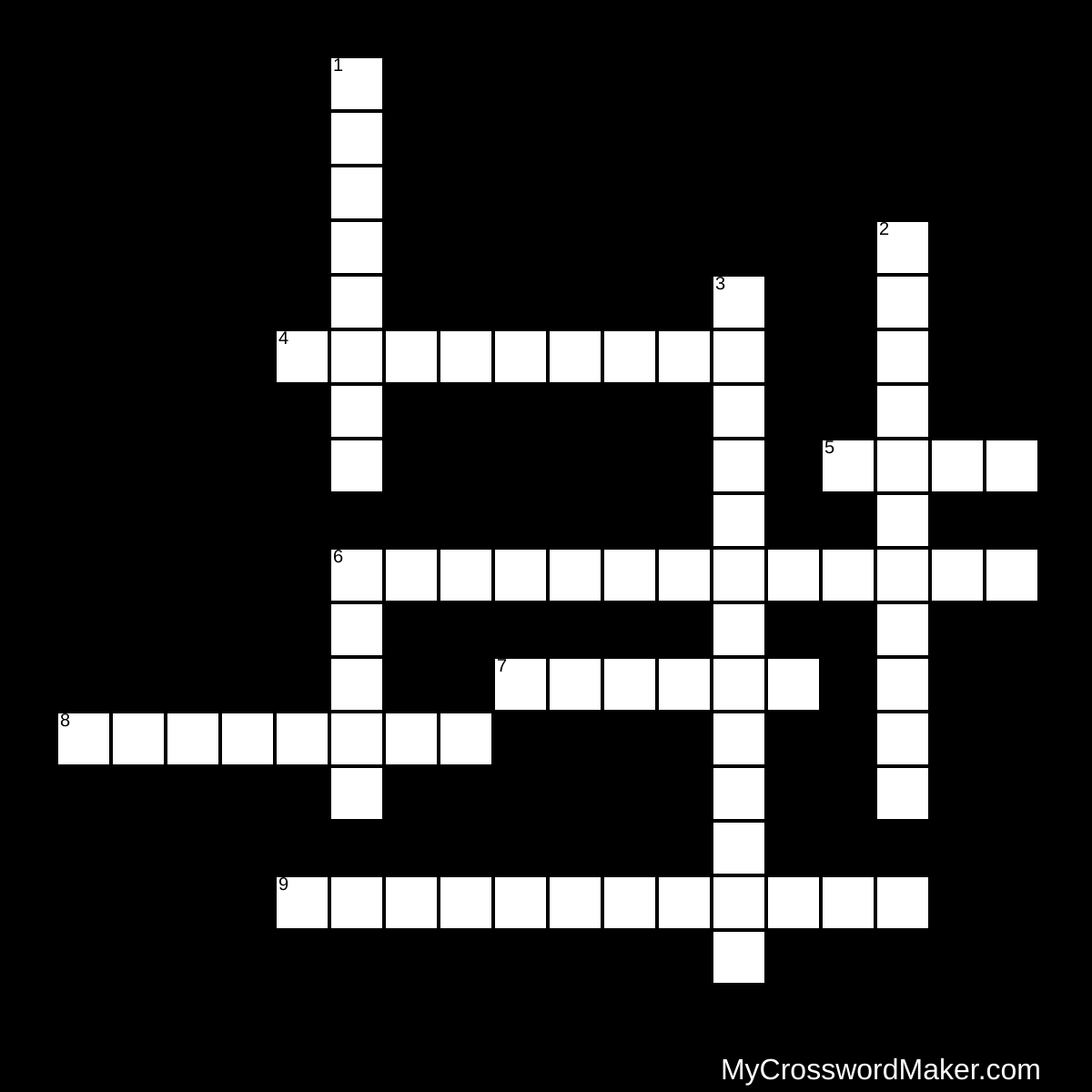 Art Block Printing Crossword Puzzle