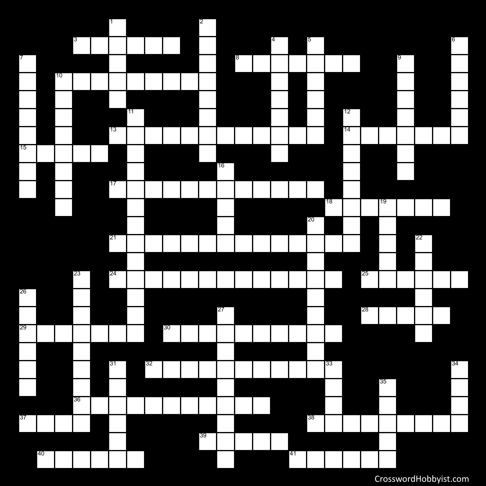 Ballet Terms - Crossword Puzzle