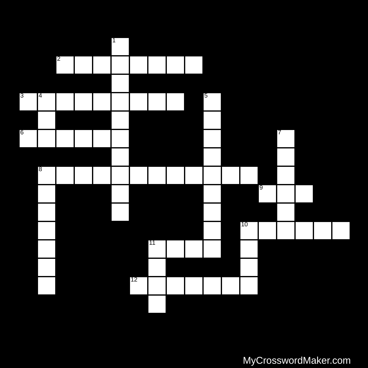 Baseball Crossword Puzzle
