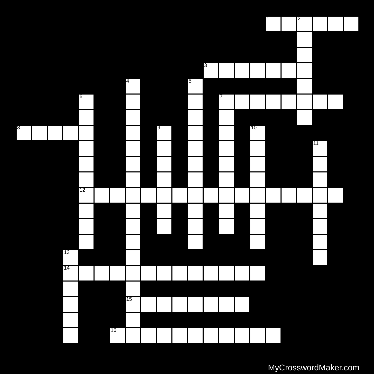 Black Belt Vocabulary Crossword Puzzle