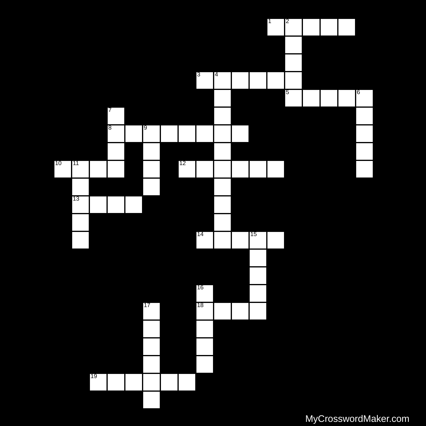 CRUCIGRAMA Crossword Puzzle