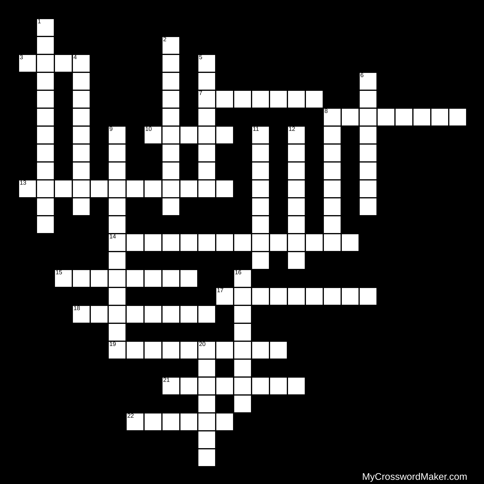 Classic Movie Monsters Crossword Puzzle