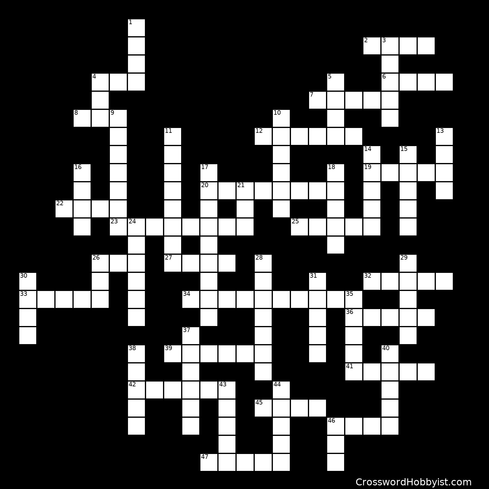 Double A to Z Crossword Puzzle