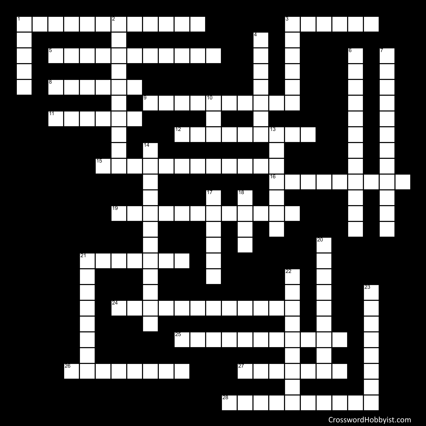 Female Reproductive System - Crossword Puzzle