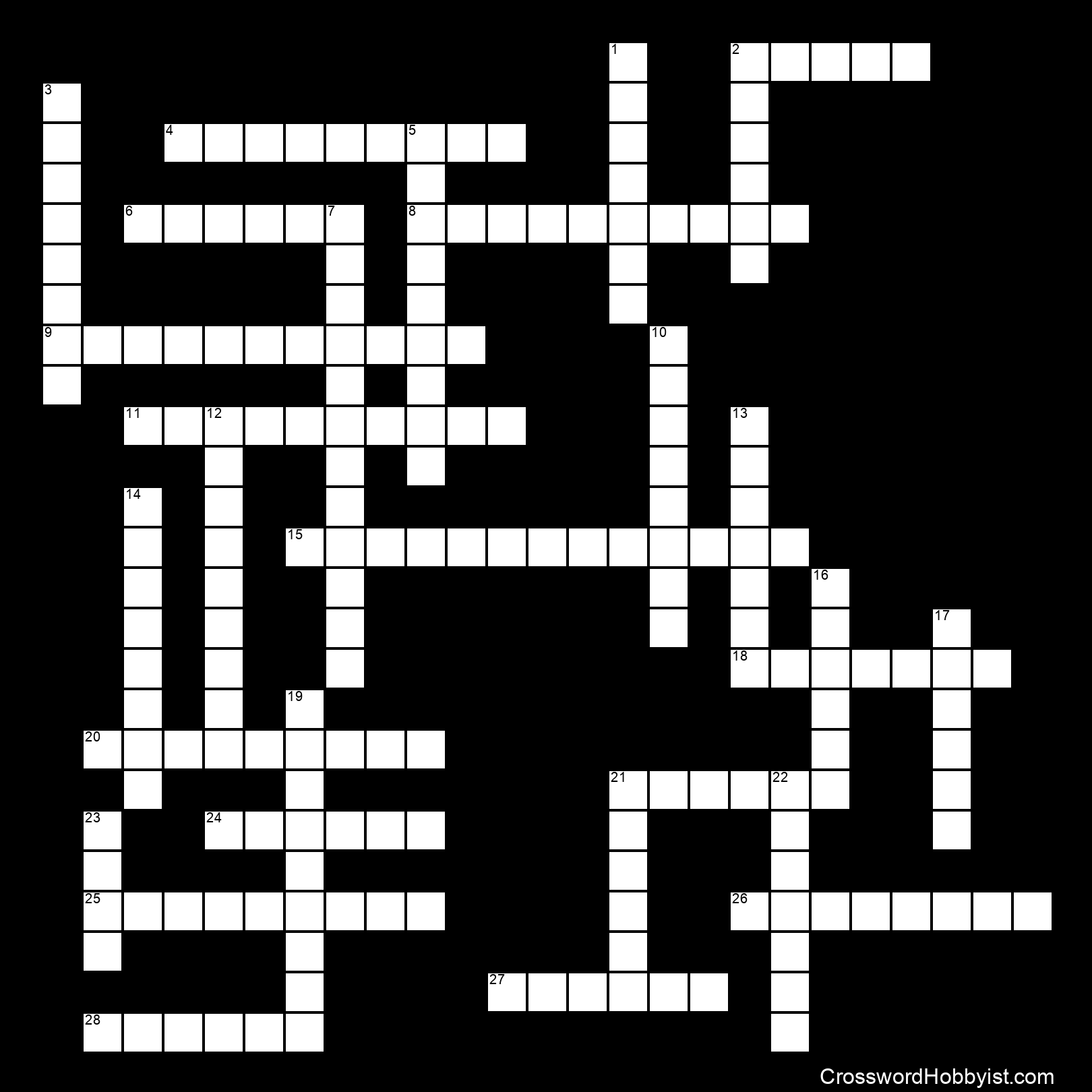 Final Exam Vocabulary Review Crossword Puzzle