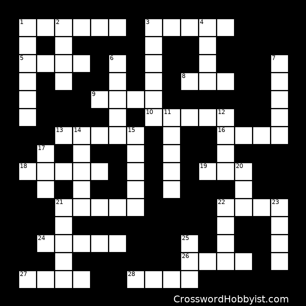 HOMOPHONES Crossword Puzzle