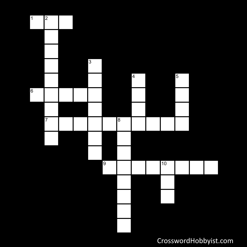 Horse Colours Crossword Puzzle