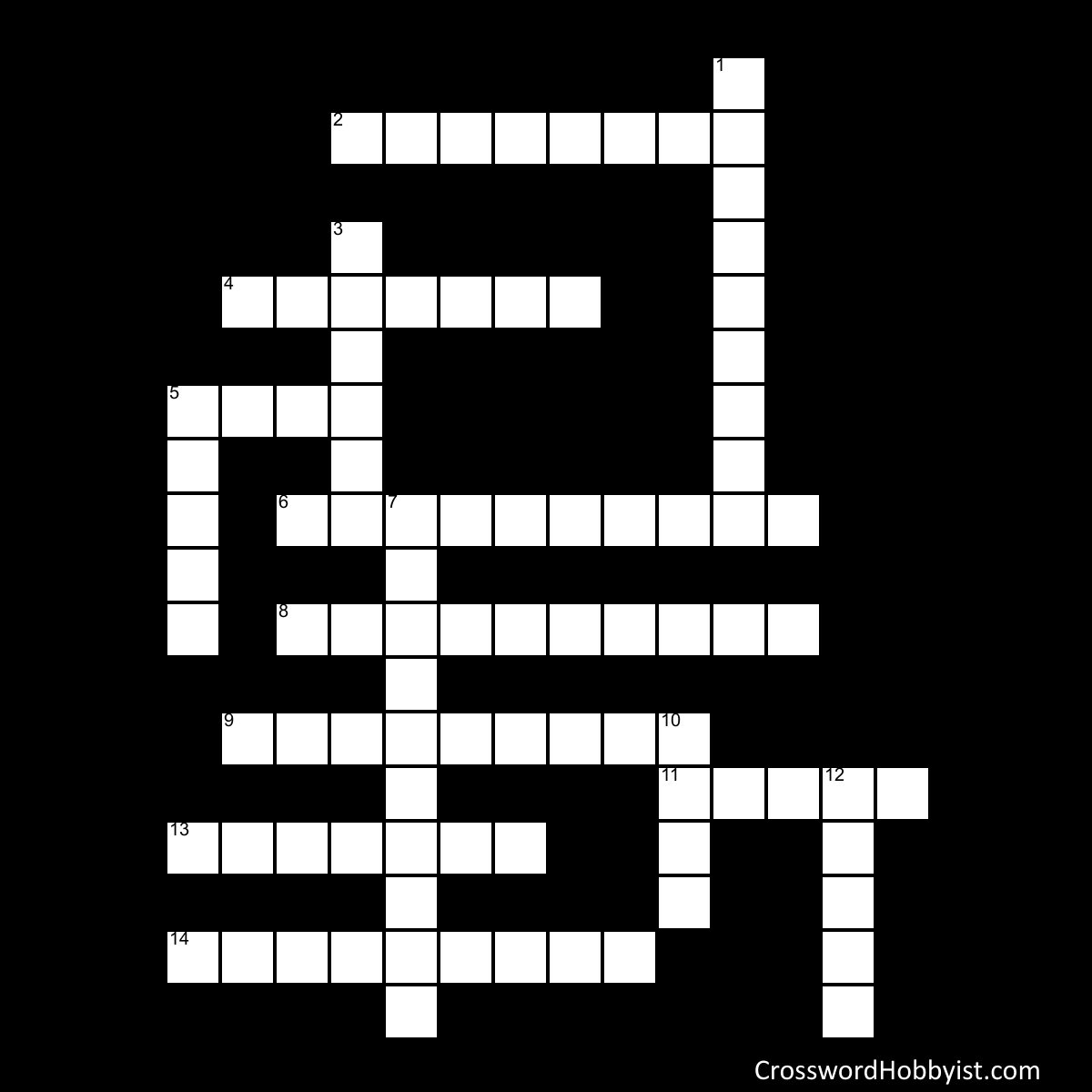 Idioms Crossword Puzzle