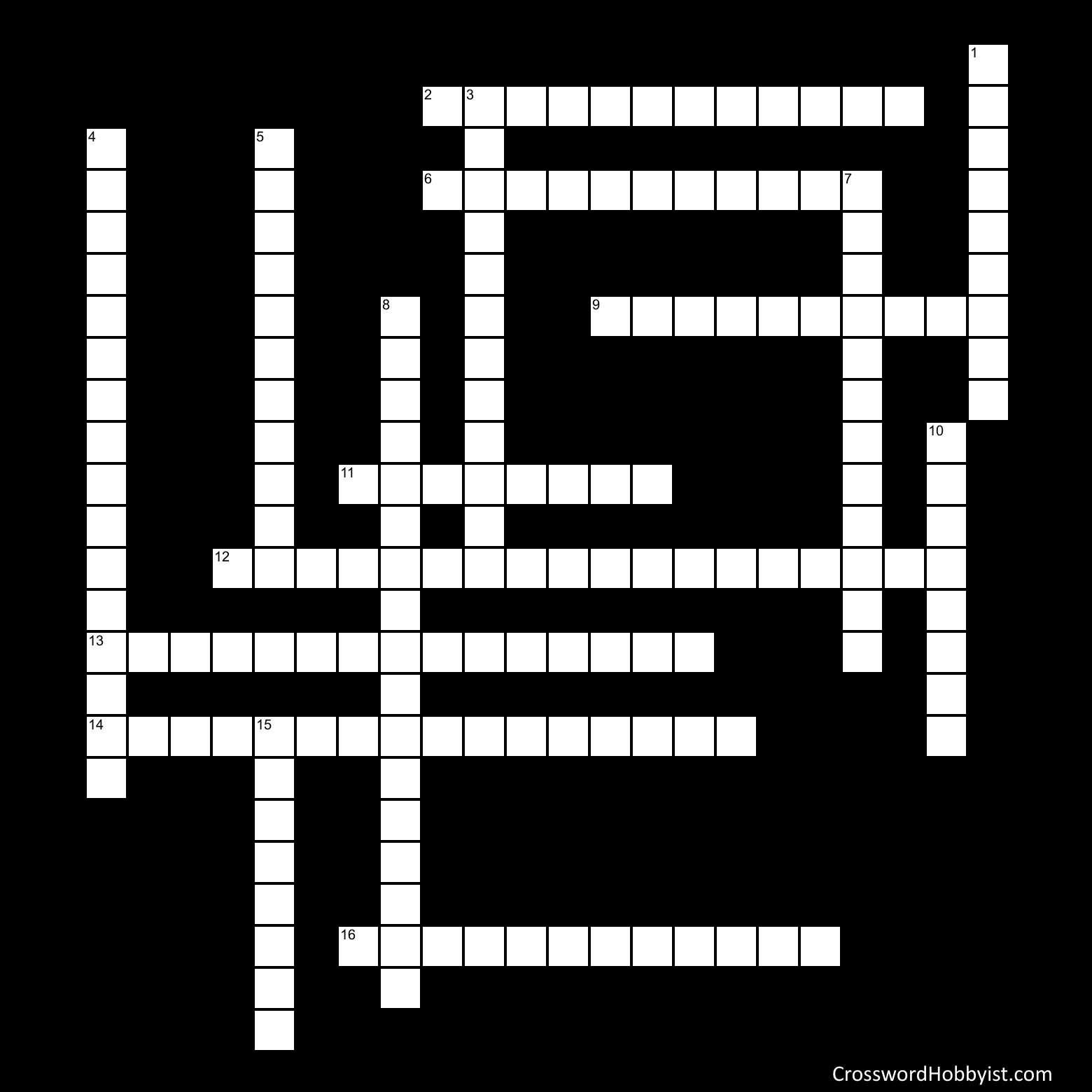 Narrative writing crossword picture