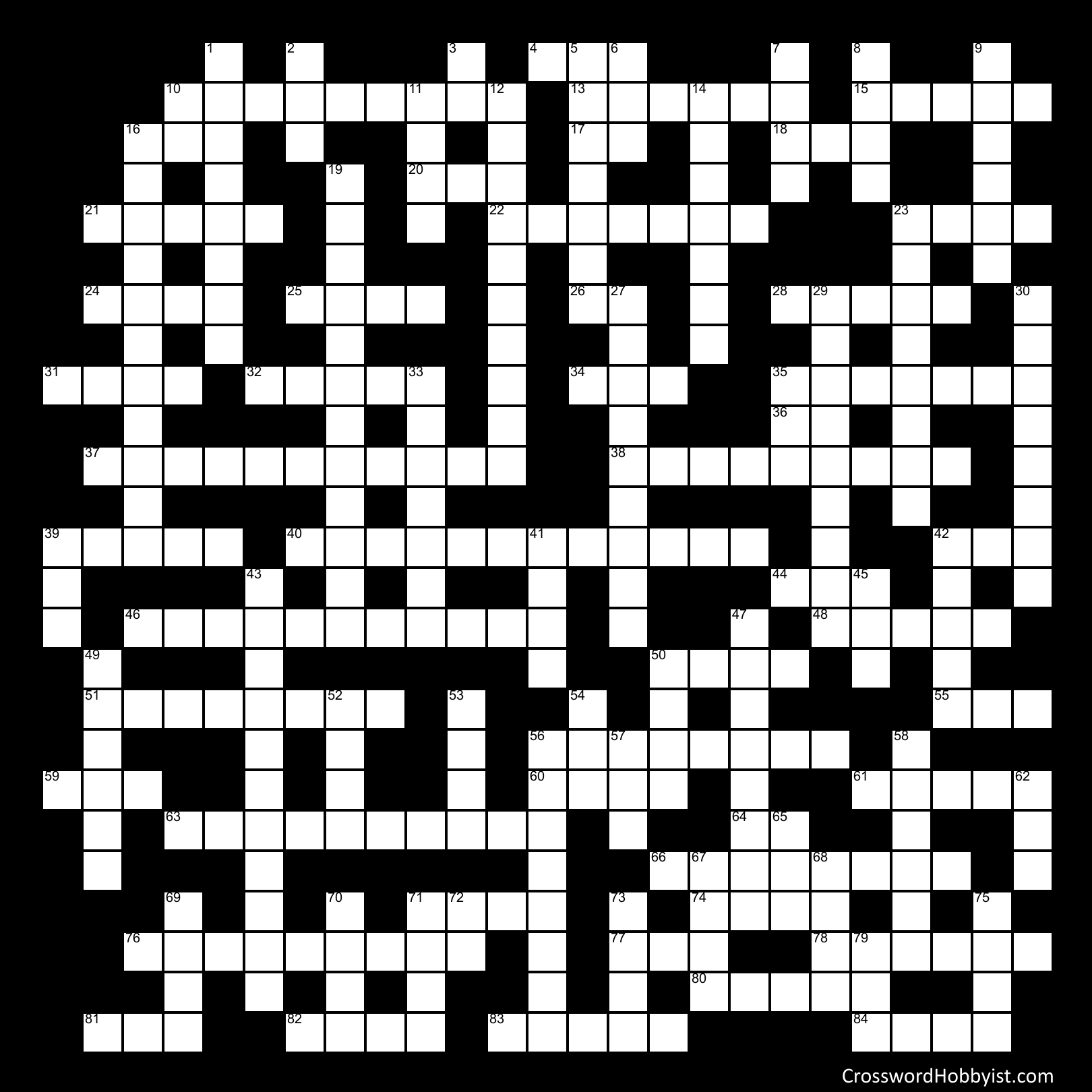 King James puzzle #1 - Crossword Puzzle