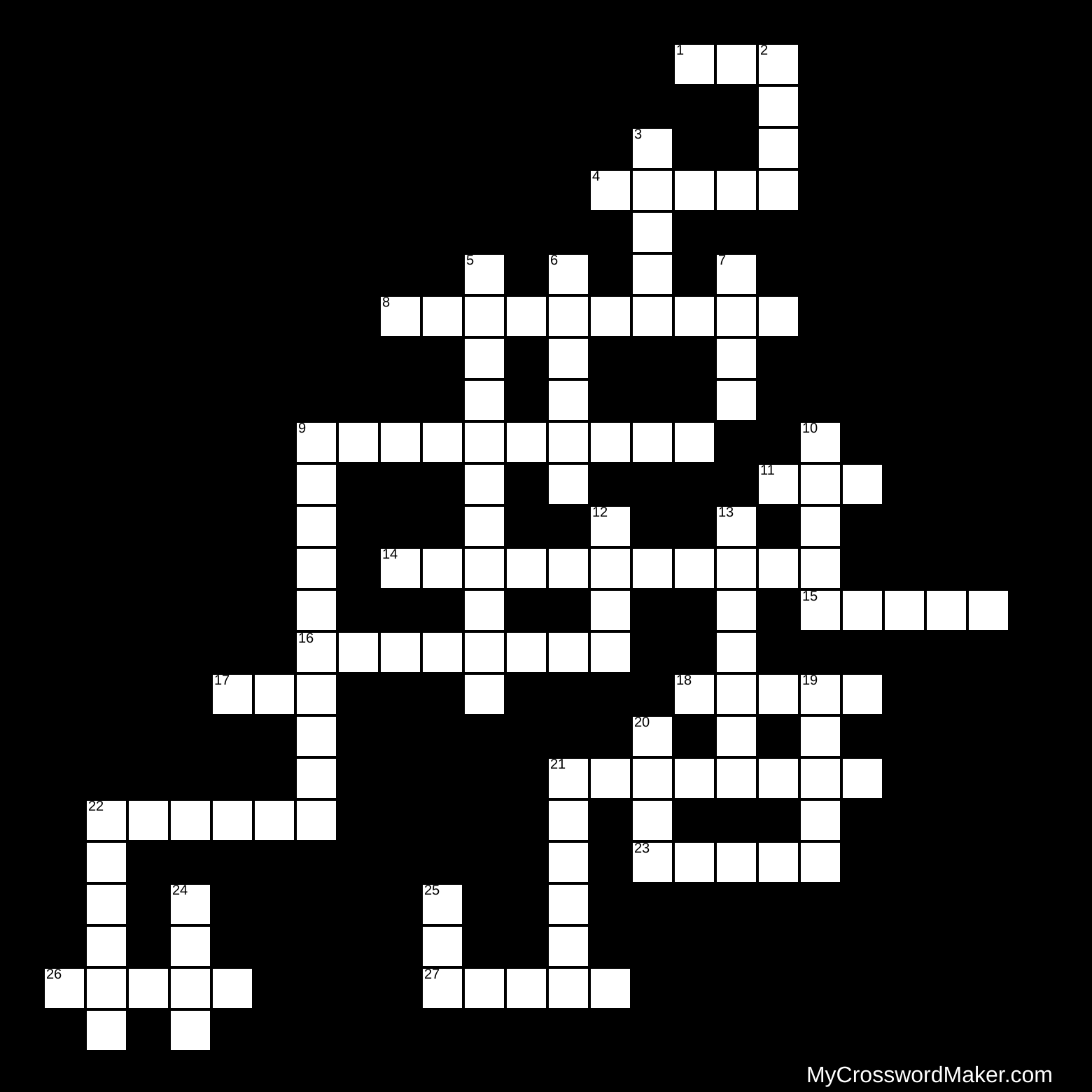 Kitchen & Math Crossword Puzzle