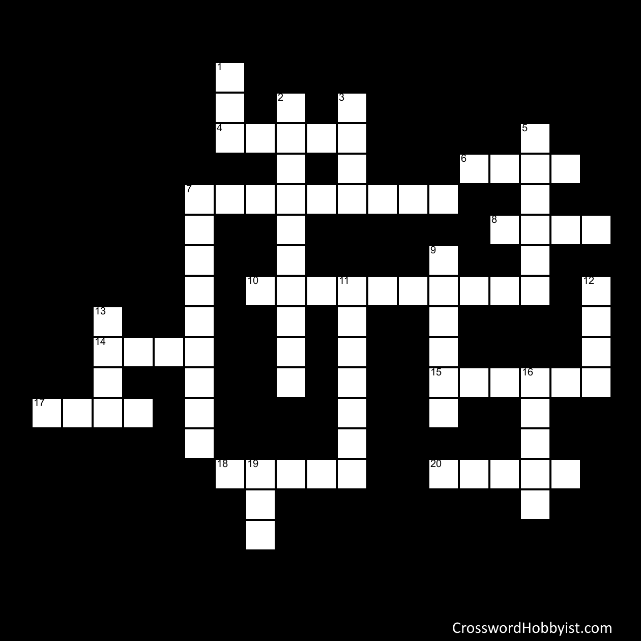 Los Numeros Crossword Puzzle