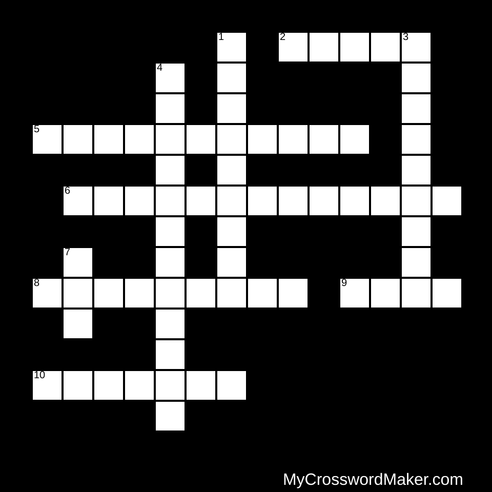 Math Vocabulary Crossword, Week 3 - Crossword Puzzle