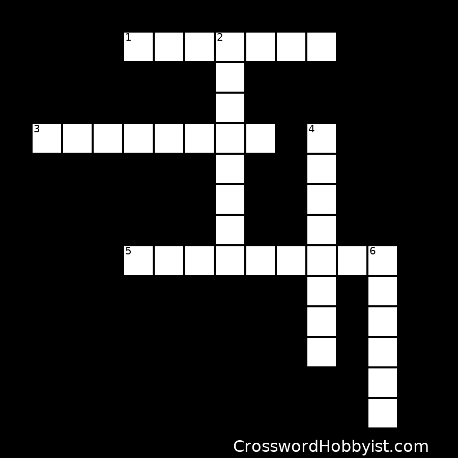 Max Found Two Sticks Vocabulary Crossword Puzzle