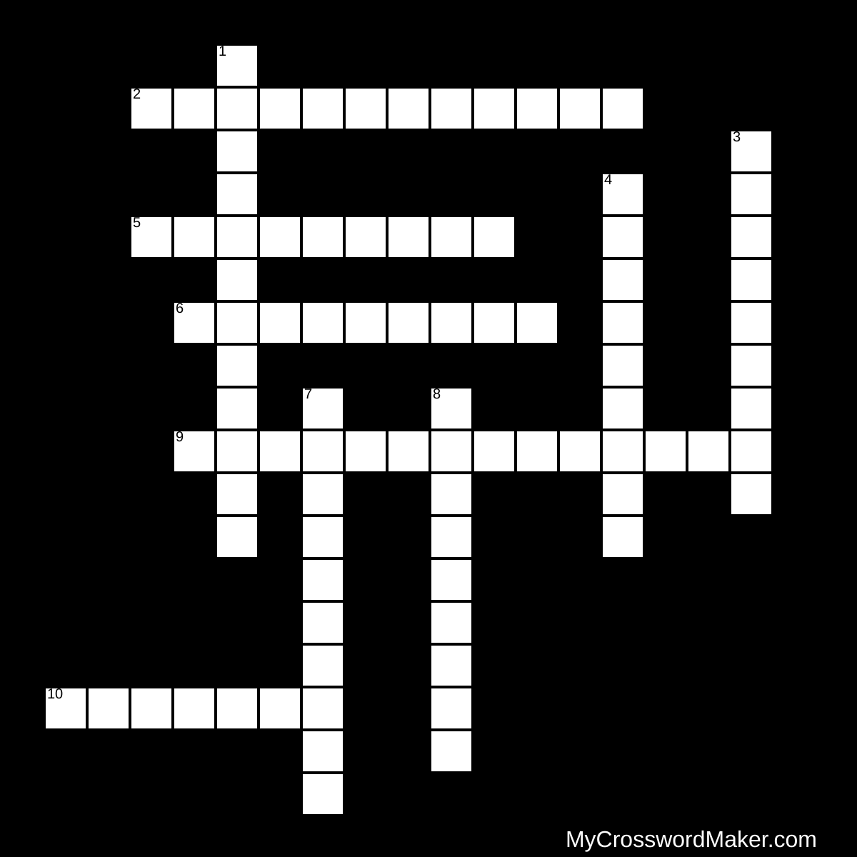 Miracles of Jesus - Crossword Puzzle
