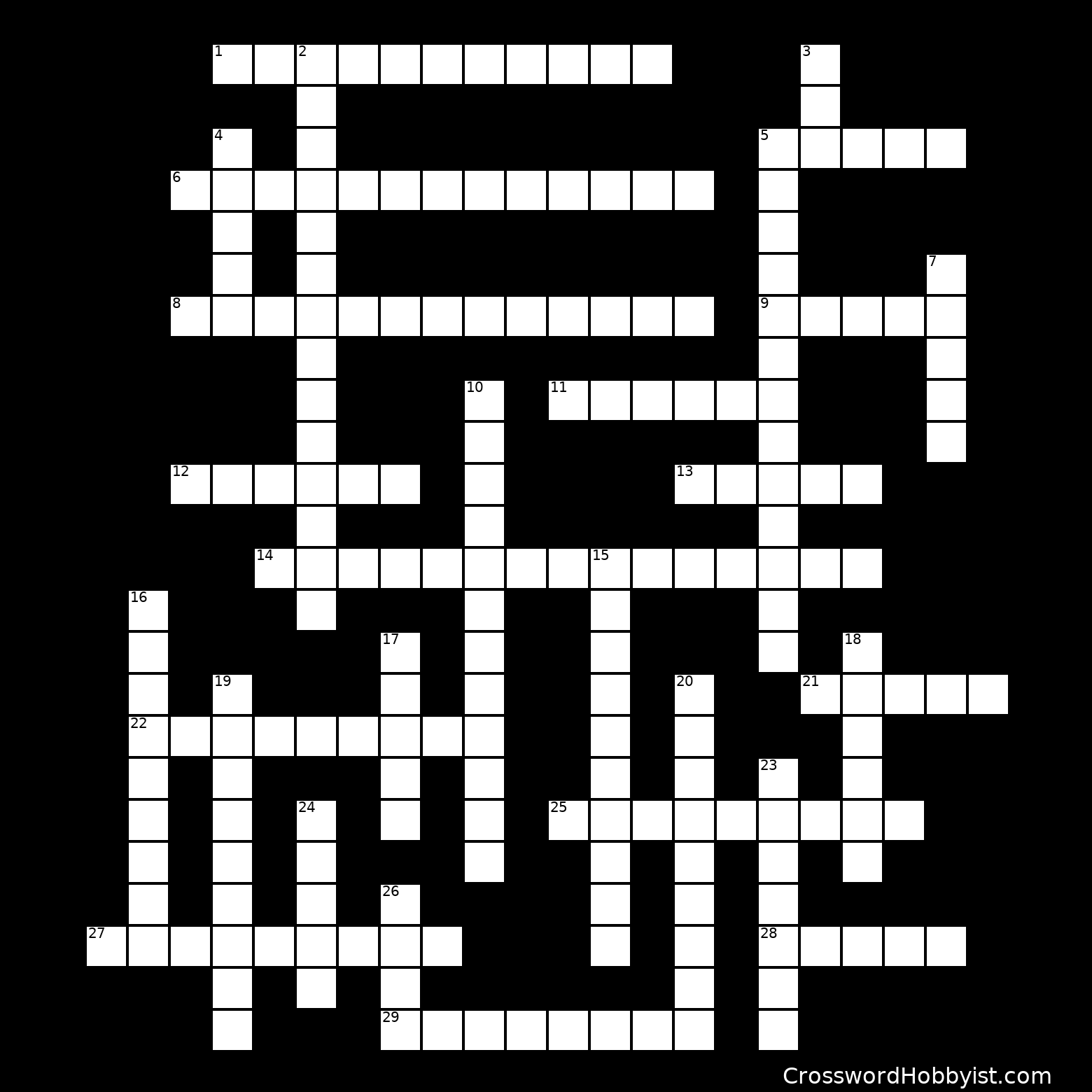 Mystery at the Theatre Crossword Puzzle