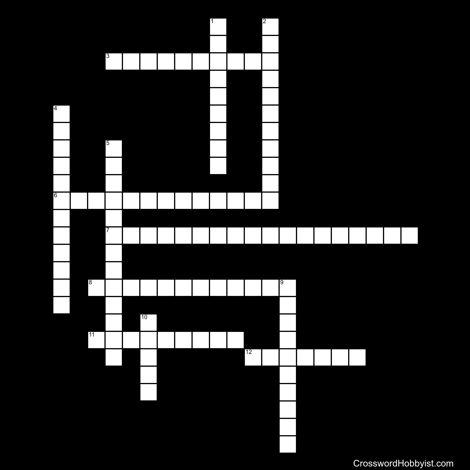 Black widow for one crossword image