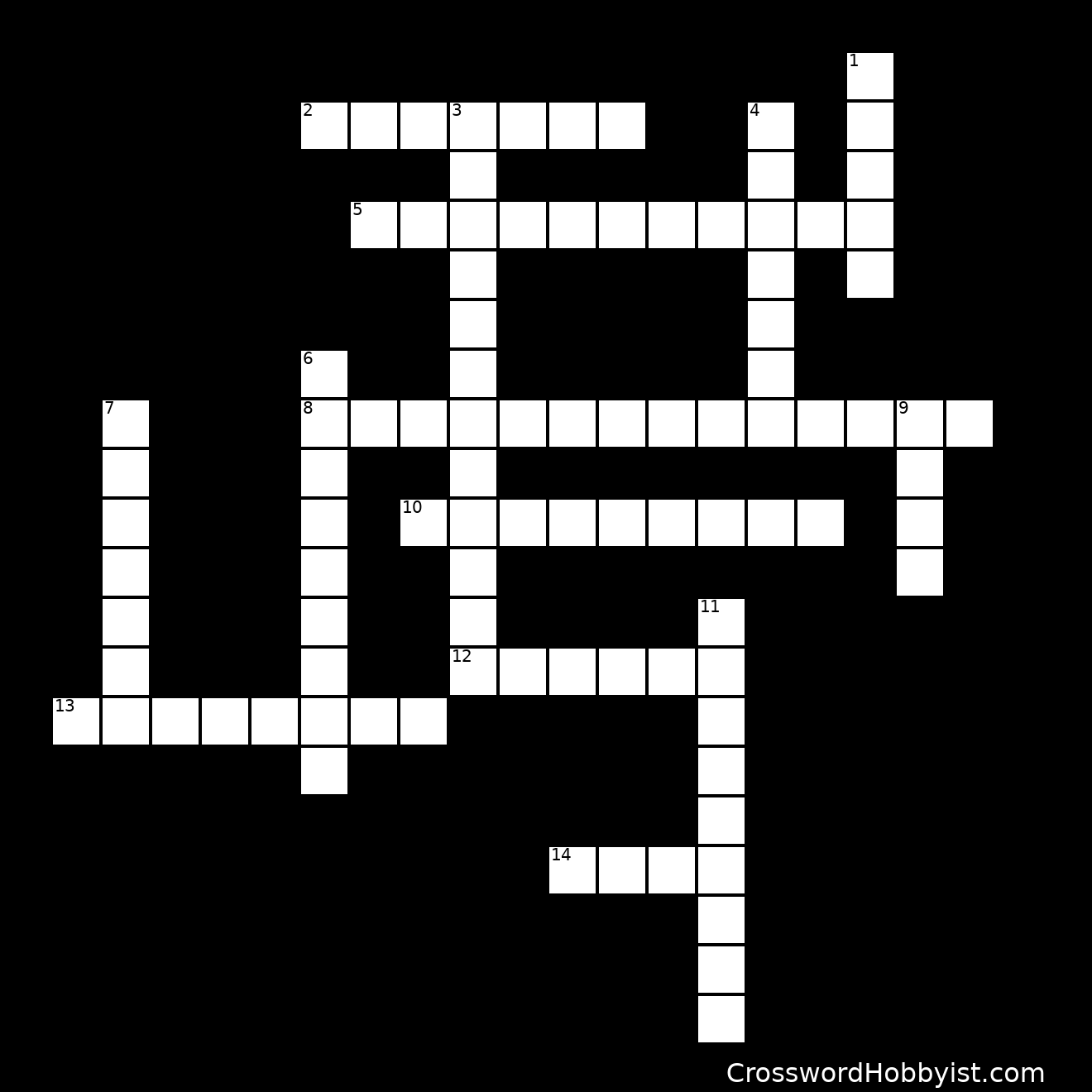 Patchwork Quilt Crossword Puzzle