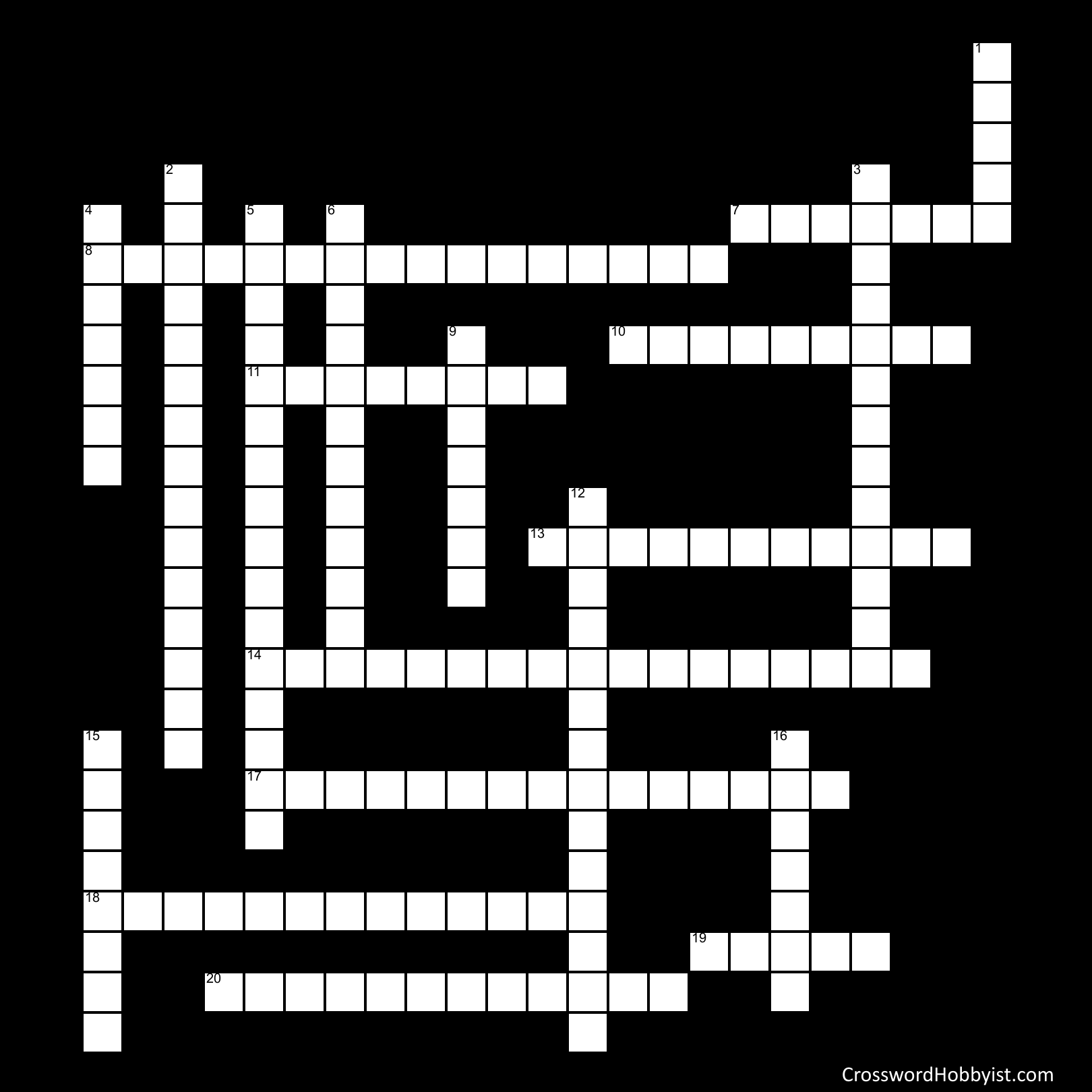 Pectoral & Pelvic Girdle Crossword Puzzle